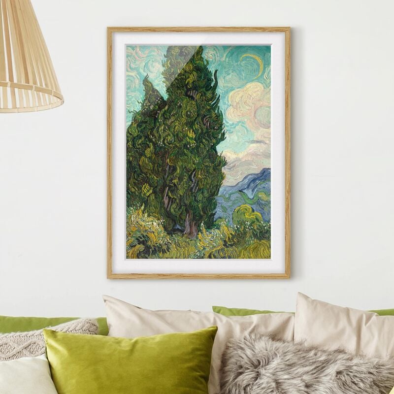 Póster enmarcado - Vincent Van Gogh - Cypresses Dimensión LxA: 100cm x 70cm, Marco: Roble
Póster enmarcado - Vincent Van Gogh - Cypresses Dimensión LxA: 100cm x 70cm, Marco: Roble