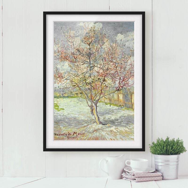 Póster enmarcado - Vincent Van Gogh - Flowering Peach Trees Dimensión LxA: 24cm x 18cm, Marco: Negro
Póster enmarcado - Vincent Van Gogh - Flowering Peach Trees Dimensión LxA: 24cm x 18cm, Marco: Negro