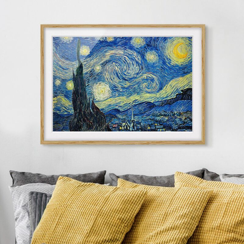 Póster enmarcado - Vincent Van Gogh - Starry Night Dimensión LxA: 18cm x 24cm, Marco: Roble
Póster enmarcado - Vincent Van Gogh - Starry Night Dimensión LxA: 18cm x 24cm, Marco: Roble