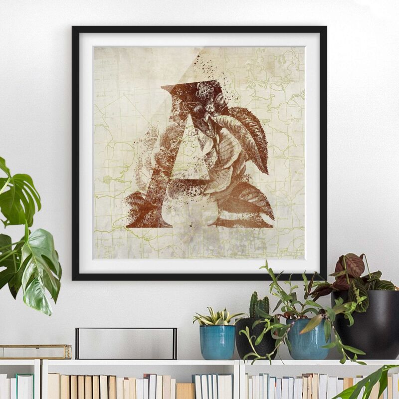 Póster enmarcado - Vintage oro Alfabeto Lettera A Dimensión LxA: 50cm x 50cm, Marco: Negro
Póster enmarcado - Vintage oro Alfabeto Lettera A Dimensión LxA: 50cm x 50cm, Marco: Negro
