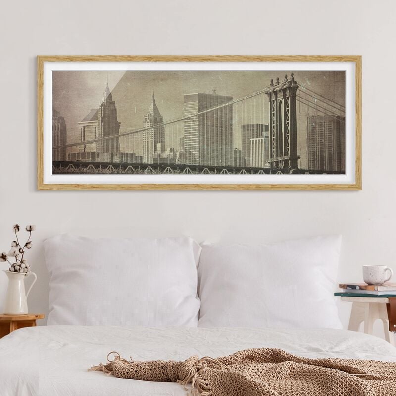 Póster enmarcado - Vintage New York City Dimensión LxA: 40cm x 100cm, Marco: Roble
Póster enmarcado - Vintage New York City Dimensión LxA: 40cm x 100cm, Marco: Roble