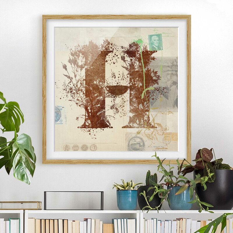 Póster enmarcado - Vintage oro Alfabeto Lettera H Dimensión LxA: 20cm x 20cm, Marco: Roble
Póster enmarcado - Vintage oro Alfabeto Lettera H Dimensión LxA: 20cm x 20cm, Marco: Roble