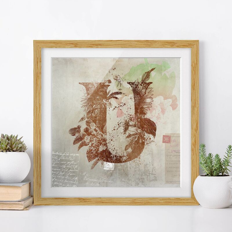 Póster enmarcado - Vintage oro Alfabeto Lettera U Dimensión LxA: 20cm x 20cm, Marco: Roble
Póster enmarcado - Vintage oro Alfabeto Lettera U Dimensión LxA: 20cm x 20cm, Marco: Roble