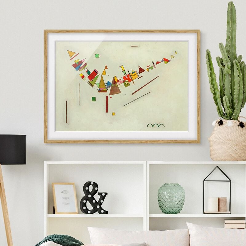 Póster enmarcado - Wassily Kandinsky - Angular Momentum Dimensión LxA: 70cm x 100cm, Marco: Roble
Póster enmarcado - Wassily Kandinsky - Angular Momentum Dimensión LxA: 70cm x 100cm, Marco: Roble