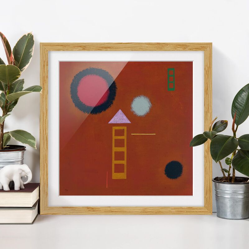 Póster enmarcado - Wassily Kandinsky - Soothed Dimensión LxA: 20cm x 20cm, Marco: Roble
Póster enmarcado - Wassily Kandinsky - Soothed Dimensión LxA: 20cm x 20cm, Marco: Roble