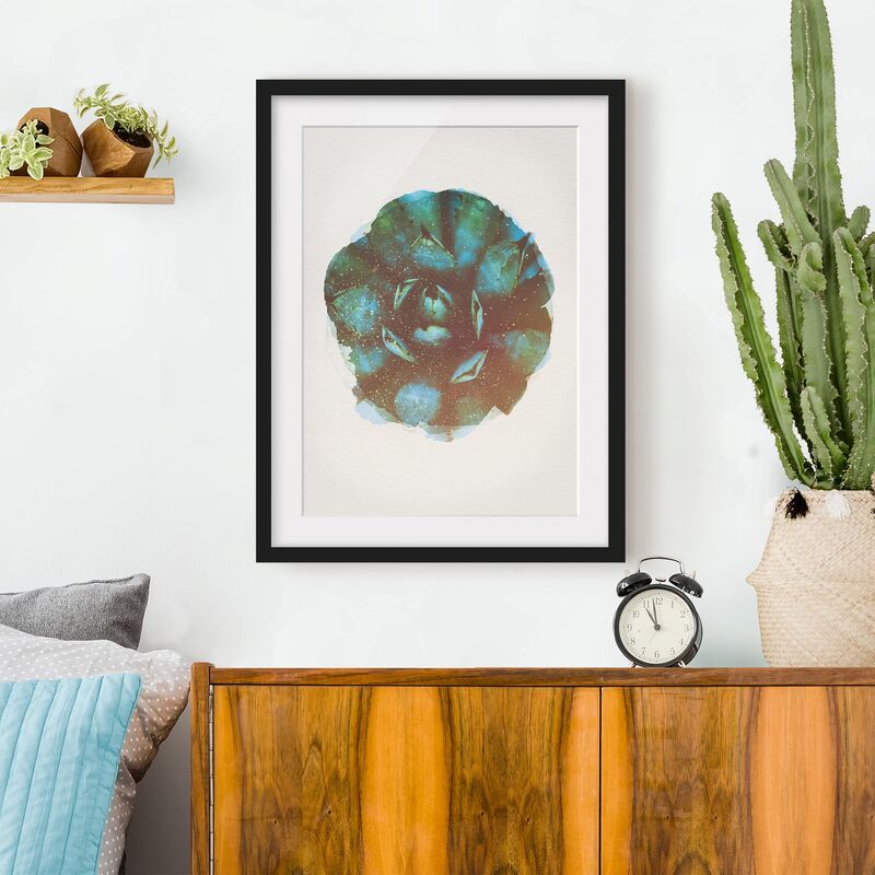 Póster enmarcado - Acquarelli - Blue Agave Dimensión LxA: 55cm x 40cm, Marco: Negro
Póster enmarcado - Acquarelli - Blue Agave Dimensión LxA: 55cm x 40cm, Marco: Negro