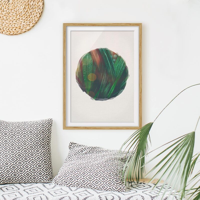 Póster enmarcado - Acquerelli - Verde foglie di palma Dimensión LxA: 55cm x 40cm, Marco: Roble
Póster enmarcado - Acquerelli - Verde foglie di palma Dimensión LxA: 55cm x 40cm, Marco: Roble
