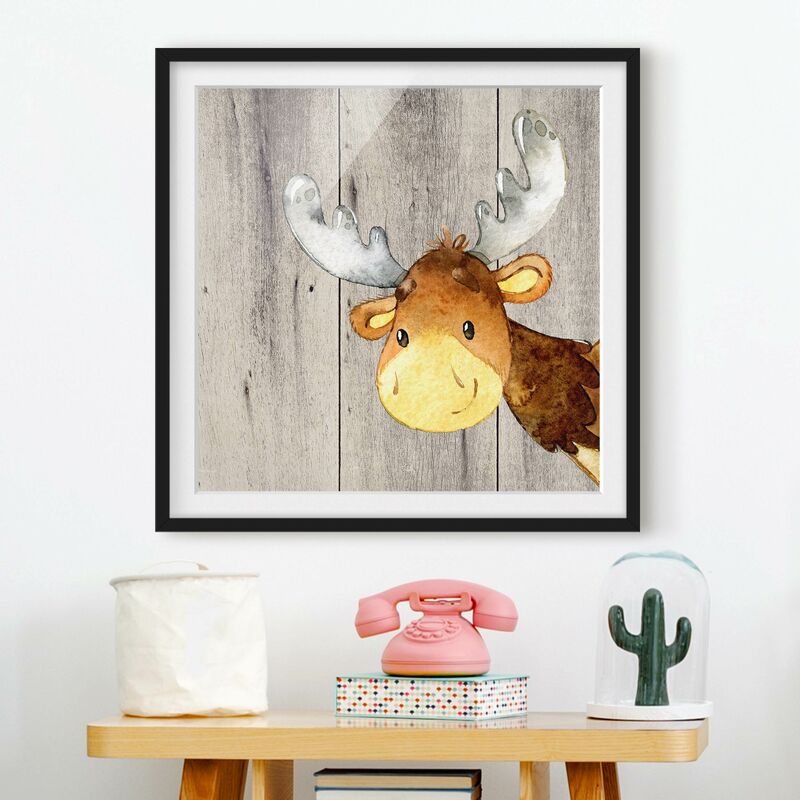 Póster enmarcado - Acquerello Deer su legno Dimensión LxA: 30cm x 30cm, Marco: Negro
Póster enmarcado - Acquerello Deer su legno Dimensión LxA: 30cm x 30cm, Marco: Negro