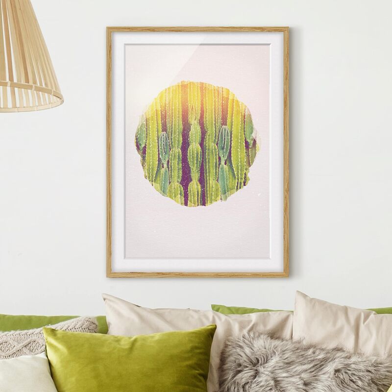 Póster enmarcado - Acquarelli - Cactus a muro Dimensión LxA: 100cm x 70cm, Marco: Roble
Póster enmarcado - Acquarelli - Cactus a muro Dimensión LxA: 100cm x 70cm, Marco: Roble