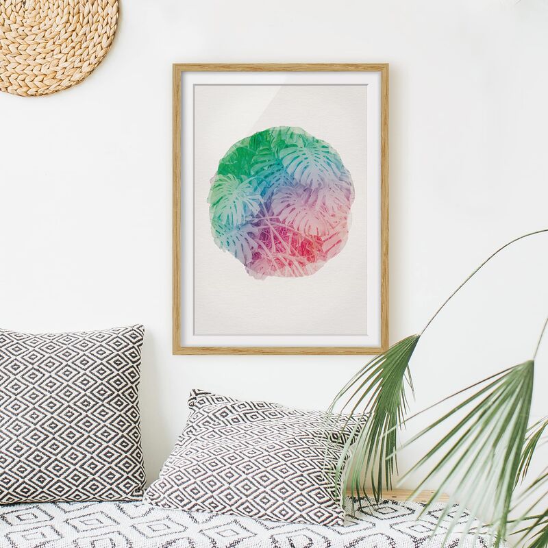 Póster enmarcado - Acquarelli - Rosa Monstera Dimensión LxA: 100cm x 70cm, Marco: Roble
Póster enmarcado - Acquarelli - Rosa Monstera Dimensión LxA: 100cm x 70cm, Marco: Roble