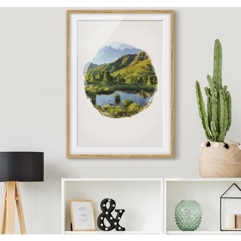Póster enmarcado - Acquerelli - View From The Hirschbichl Defereggental Dimensión LxA: 70cm x 50cm, Marco: Roble
Póster enmarcado - Acquerelli - View From The Hirschbichl Defereggental Dimensión LxA: 70cm x 50cm, Marco: Roble