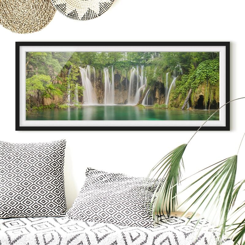 Póster enmarcado - Cascata Laghi Di Plitvice Dimensión LxA: 50cm x 130cm, Marco: Negro
Póster enmarcado - Cascata Laghi Di Plitvice Dimensión LxA: 50cm x 130cm, Marco: Negro