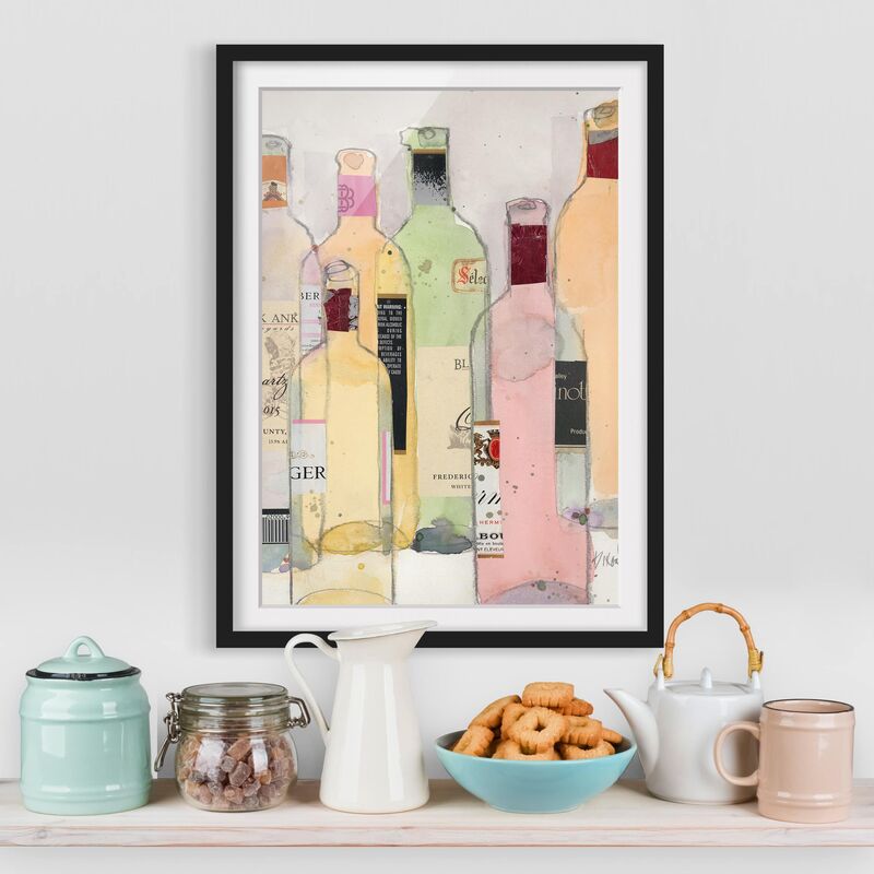 Póster enmarcado - Bottiglie Di Vino In Acquerello I Dimensión LxA: 100cm x 70cm, Marco: Negro
Póster enmarcado - Bottiglie Di Vino In Acquerello I Dimensión LxA: 100cm x 70cm, Marco: Negro