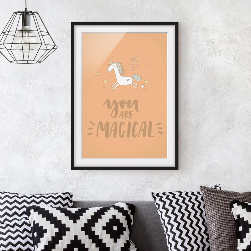 Póster enmarcado - You Are Magical Unicorn Dimensión LxA: 55cm x 40cm, Marco: Negro
Póster enmarcado - You Are Magical Unicorn Dimensión LxA: 55cm x 40cm, Marco: Negro