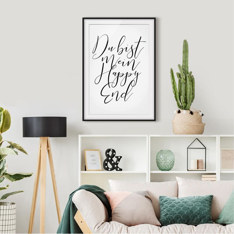 Póster enmarcado - You Are My Happy Ending Dimensión LxA: 55cm x 40cm, Marco: Negro
Póster enmarcado - You Are My Happy Ending Dimensión LxA: 55cm x 40cm, Marco: Negro