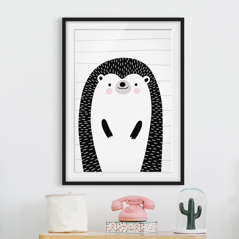 Póster enmarcado - Zoo Con I Modelli - Hedgehog Dimensión LxA: 24cm x 18cm, Marco: Negro
Póster enmarcado - Zoo Con I Modelli - Hedgehog Dimensión LxA: 24cm x 18cm, Marco: Negro