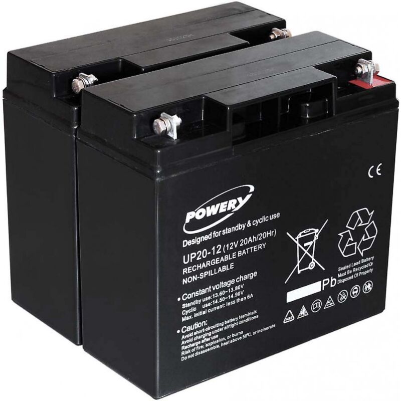Powery Batería de GEL para SAI APC Smart-UPS RBC7 20Ah (Reemplaza también 18Ah)
Powery Batería de GEL para SAI APC Smart-UPS RBC7 20Ah (Reemplaza también 18Ah)