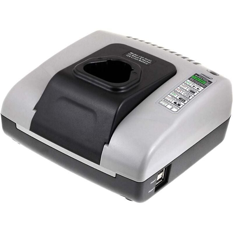 Cargador de batería con USB para Black&Decker atornillador de impacto HPL106 - Powery
Cargador de batería con USB para Black&Decker atornillador de impacto HPL106 - Powery