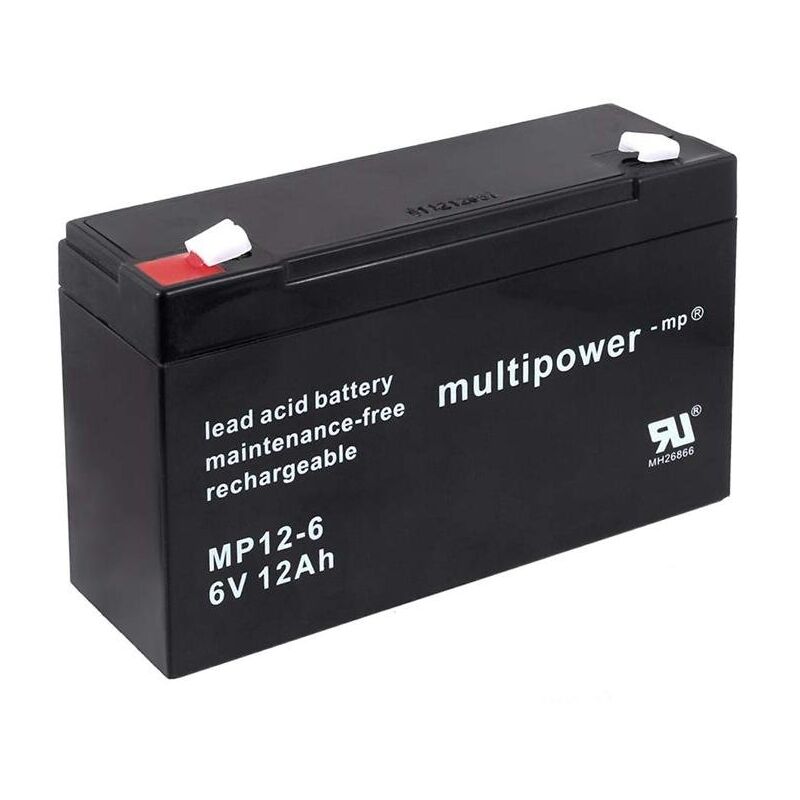 Powery Recambio de Batería para Equipos de limpieza Alarmas 6V 12Ah (Reemplaza también 10Ah)
Powery Recambio de Batería para Equipos de limpieza Alarmas 6V 12Ah (Reemplaza también 10Ah)