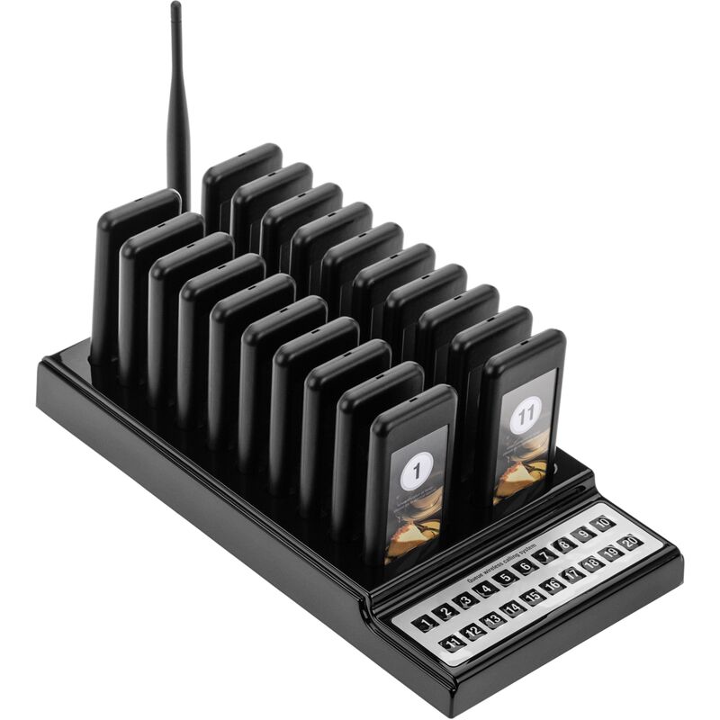 Gestor de colas inalámbrico con base cargadora 20 teclas y 20 localizadores - Primematik
Gestor de colas inalámbrico con base cargadora 20 teclas y 20 localizadores - Primematik