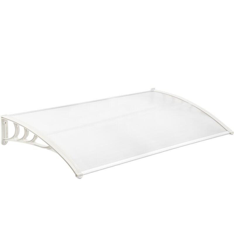 PrimeMatik - Tejadillo de protección 150x75 cm transparente. Marquesina para puertas y ventanas con soporte blanco
PrimeMatik - Tejadillo de protección 150x75 cm transparente. Marquesina para puertas y ventanas con soporte blanco