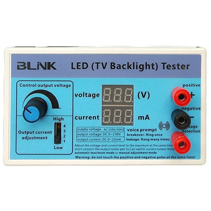 Happyshopping - Probador de luz de fondo de TV de lampara LED, herramienta de prueba de cuentas de tiras de LED multiusos
Happyshopping - Probador de luz de fondo de TV de lampara LED, herramienta de prueba de cuentas de tiras de LED multiusos