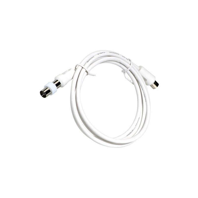 Prolongacióntv video macho-macho 2 metros / Ø 9,5 mm. con adaptador macho-hembra color blanco
Prolongacióntv video macho-macho 2 metros / Ø 9,5 mm. con adaptador macho-hembra color blanco