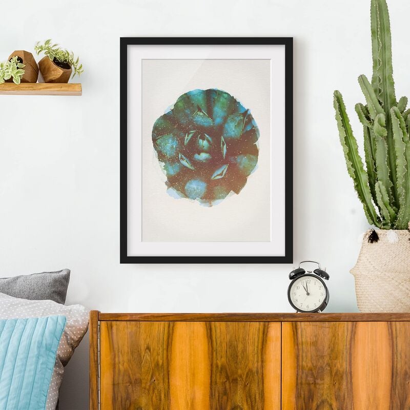 Póster enmarcado - Acquarelli - Blue Agave Dimensión LxA: 100cm x 70cm, Marco: Negro
Póster enmarcado - Acquarelli - Blue Agave Dimensión LxA: 100cm x 70cm, Marco: Negro