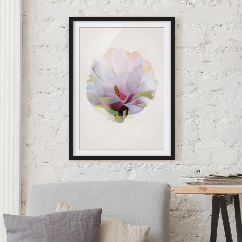 Póster enmarcado - Acquarelli - Delicato Fiore di Magnolia Dimensión LxA: 24cm x 18cm, Marco: Negro
Póster enmarcado - Acquarelli - Delicato Fiore di Magnolia Dimensión LxA: 24cm x 18cm, Marco: Negro