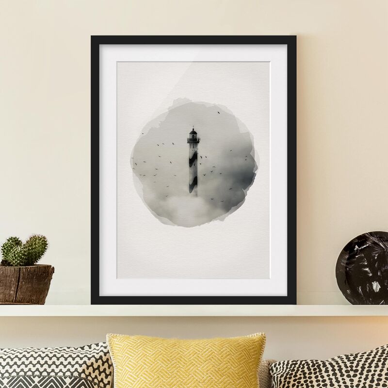 Póster enmarcado - Acquarelli - Faro nella nebbia Dimensión LxA: 100cm x 70cm, Marco: Negro
Póster enmarcado - Acquarelli - Faro nella nebbia Dimensión LxA: 100cm x 70cm, Marco: Negro