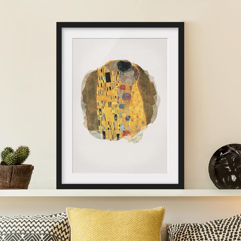 Póster enmarcado - Acquarelli - Gustav Klimt - The Kiss Dimensión LxA: 40cm x 30cm, Marco: Negro
Póster enmarcado - Acquarelli - Gustav Klimt - The Kiss Dimensión LxA: 40cm x 30cm, Marco: Negro