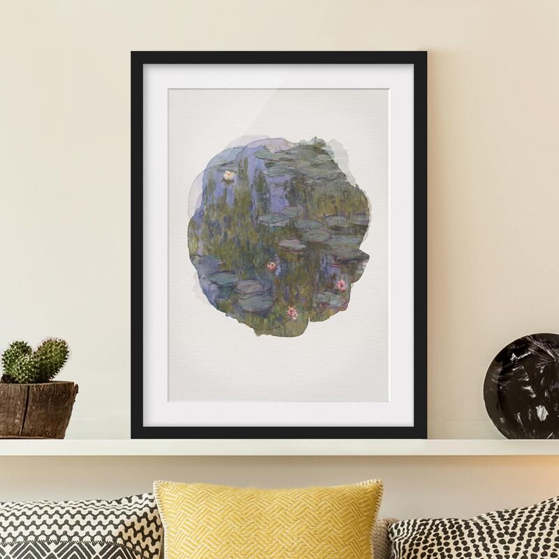 Póster enmarcado - Acquerelli - Claude Monet - Ninfee (Nympheas) Dimensión LxA: 100cm x 70cm, Marco: Negro
Póster enmarcado - Acquerelli - Claude Monet - Ninfee (Nympheas) Dimensión LxA: 100cm x 70cm, Marco: Negro