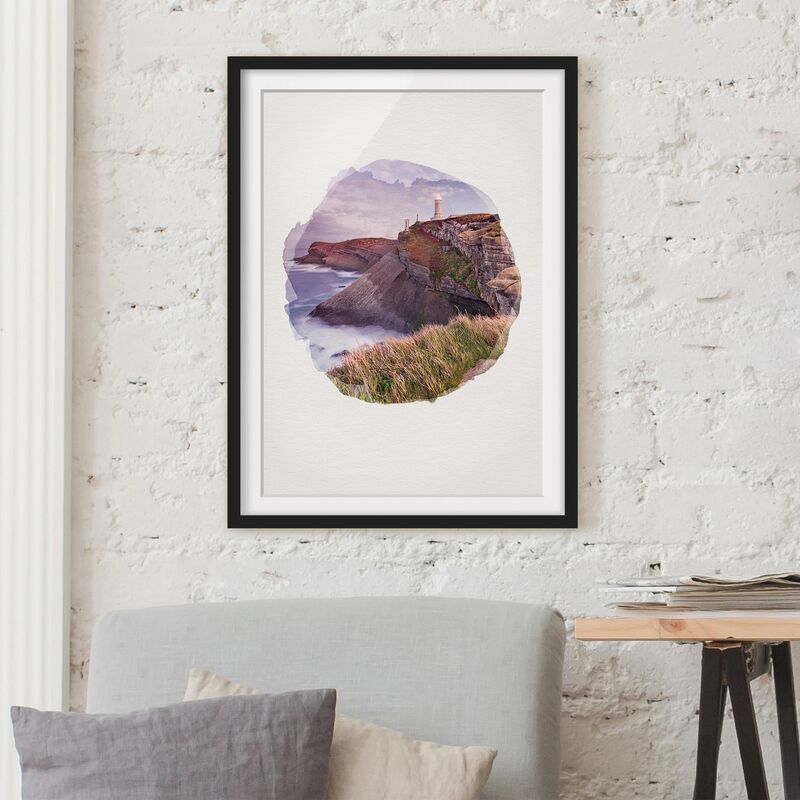 Póster enmarcado - Acquerelli - Cliff E Faro Dimensión LxA: 70cm x 50cm, Marco: Negro
Póster enmarcado - Acquerelli - Cliff E Faro Dimensión LxA: 70cm x 50cm, Marco: Negro