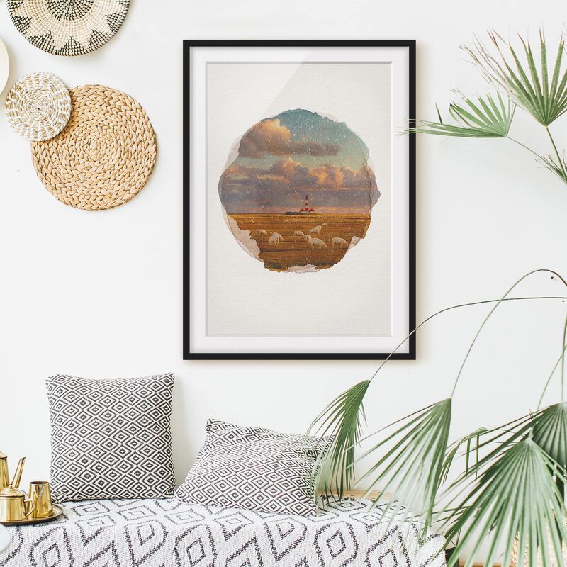 Póster enmarcado - Acquerelli - Mare del Nord Faro con Sheepherd Dimensión LxA: 100cm x 70cm, Marco: Negro
Póster enmarcado - Acquerelli - Mare del Nord Faro con Sheepherd Dimensión LxA: 100cm x 70cm, Marco: Negro