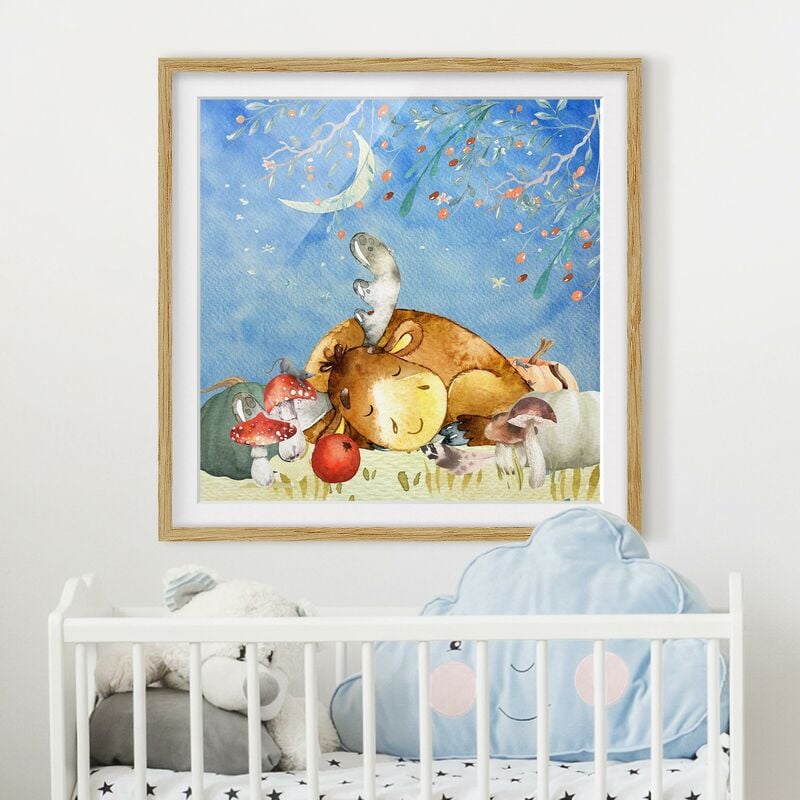 Póster enmarcado - Acquerello Cervo in autunno Dimensión LxA: 50cm x 50cm, Marco: Roble
Póster enmarcado - Acquerello Cervo in autunno Dimensión LxA: 50cm x 50cm, Marco: Roble