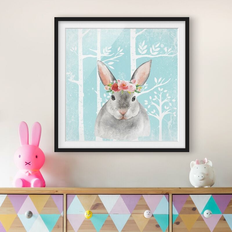 Póster enmarcado - Acquerello Coniglio Turchese Dimensión LxA: 30cm x 30cm, Marco: Negro
Póster enmarcado - Acquerello Coniglio Turchese Dimensión LxA: 30cm x 30cm, Marco: Negro