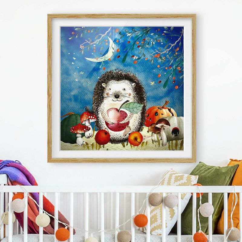 Póster enmarcado - Acquerello Hedgehog In The Moonlight Dimensión LxA: 50cm x 50cm, Marco: Roble
Póster enmarcado - Acquerello Hedgehog In The Moonlight Dimensión LxA: 50cm x 50cm, Marco: Roble
