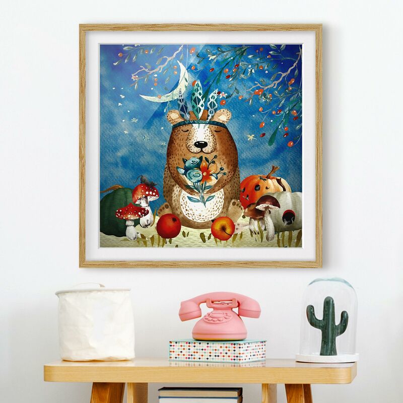 Póster enmarcado - Acquerello Orso in Moonlight Dimensión LxA: 20cm x 20cm, Marco: Roble
Póster enmarcado - Acquerello Orso in Moonlight Dimensión LxA: 20cm x 20cm, Marco: Roble