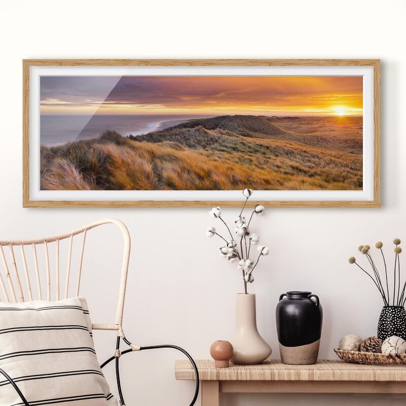 Póster enmarcado - Alba Sulla Spiaggia Sull'Isola Di Sylt Dimensión LxA: 30cm x 75cm, Marco: Roble
Póster enmarcado - Alba Sulla Spiaggia Sull'Isola Di Sylt Dimensión LxA: 30cm x 75cm, Marco: Roble