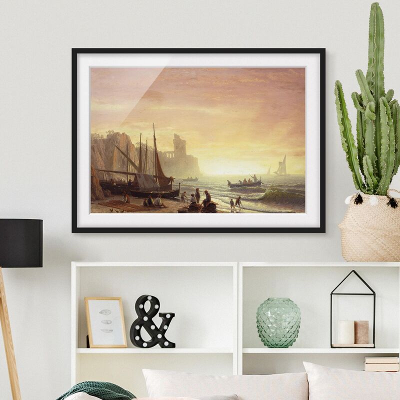 Póster enmarcado - Albert Bierstadt - Fishing Fleet Dimensión LxA: 30cm x 40cm, Marco: Negro
Póster enmarcado - Albert Bierstadt - Fishing Fleet Dimensión LxA: 30cm x 40cm, Marco: Negro