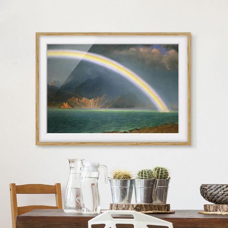 Póster enmarcado - Albert Bierstadt - Rainbow Over Jenny Lake Dimensión LxA: 40cm x 55cm, Marco: Roble
Póster enmarcado - Albert Bierstadt - Rainbow Over Jenny Lake Dimensión LxA: 40cm x 55cm, Marco: Roble
