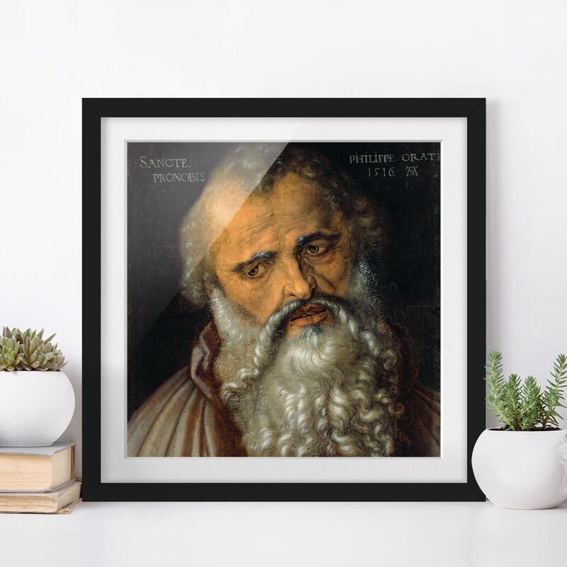 Póster enmarcado - Albrecht Dürer - The Apostle Philip Dimensión LxA: 20cm x 20cm, Marco: Negro
Póster enmarcado - Albrecht Dürer - The Apostle Philip Dimensión LxA: 20cm x 20cm, Marco: Negro