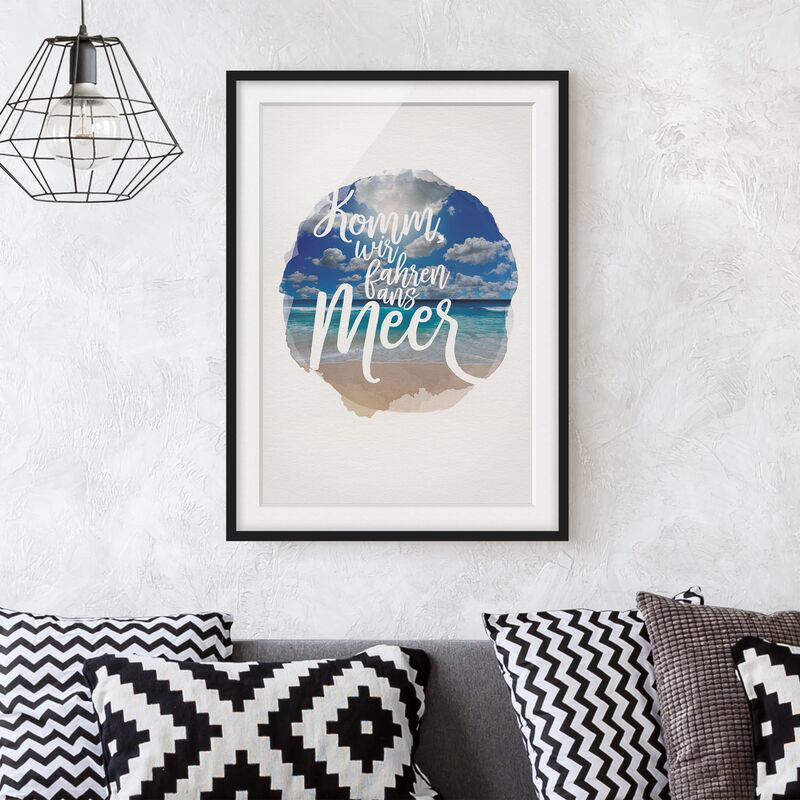 Póster enmarcado - Andare al mare Let - Acquerelli Dimensión LxA: 100cm x 70cm, Marco: Negro
Póster enmarcado - Andare al mare Let - Acquerelli Dimensión LxA: 100cm x 70cm, Marco: Negro