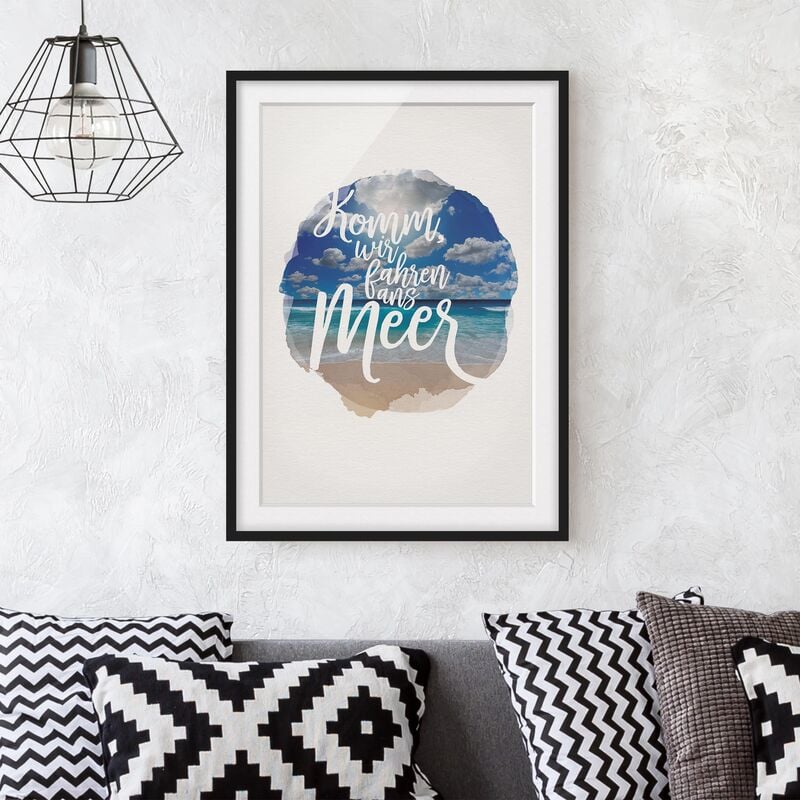 Póster enmarcado - Andare al mare Let - Acquerelli Dimensión LxA: 70cm x 50cm, Marco: Negro
Póster enmarcado - Andare al mare Let - Acquerelli Dimensión LxA: 70cm x 50cm, Marco: Negro