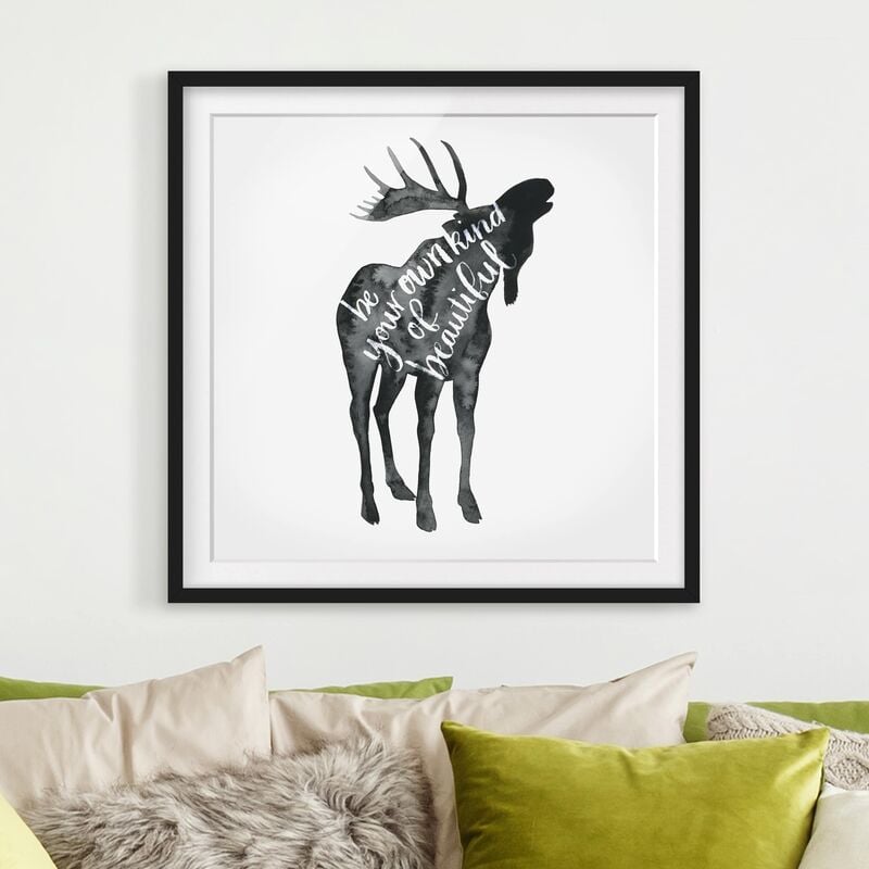 Póster enmarcado - Animals With Wisdom - Elk Dimensión LxA: 50cm x 50cm, Marco: Negro
Póster enmarcado - Animals With Wisdom - Elk Dimensión LxA: 50cm x 50cm, Marco: Negro