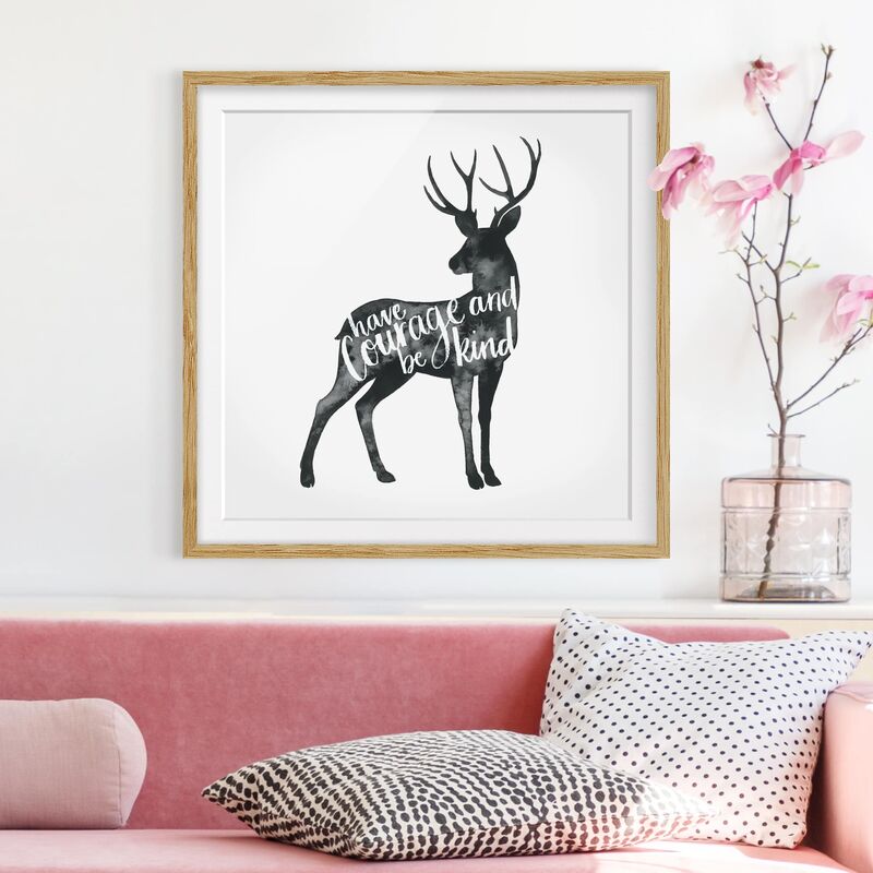 Póster enmarcado - Animals With Wisdom - Hirsch Dimensión LxA: 30cm x 30cm, Marco: Roble
Póster enmarcado - Animals With Wisdom - Hirsch Dimensión LxA: 30cm x 30cm, Marco: Roble
