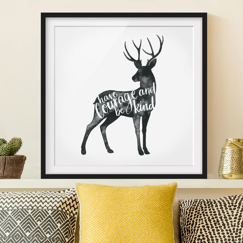 Póster enmarcado - Animals With Wisdom - Hirsch Dimensión LxA: 30cm x 30cm, Marco: Negro
Póster enmarcado - Animals With Wisdom - Hirsch Dimensión LxA: 30cm x 30cm, Marco: Negro