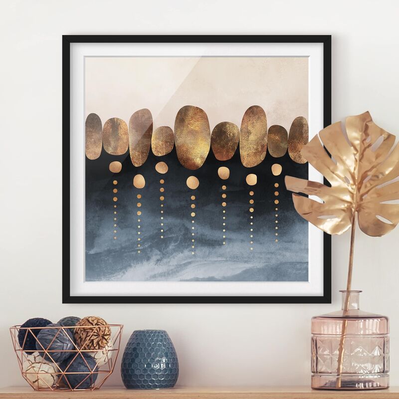 Póster enmarcado - Astratte Golden Stones Dimensión LxA: 50cm x 50cm, Marco: Negro
Póster enmarcado - Astratte Golden Stones Dimensión LxA: 50cm x 50cm, Marco: Negro
