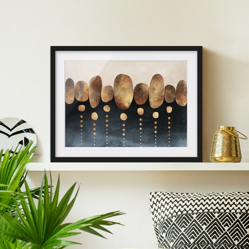 Póster enmarcado - Astratte Golden Stones Dimensión LxA: 18cm x 24cm, Marco: Negro
Póster enmarcado - Astratte Golden Stones Dimensión LxA: 18cm x 24cm, Marco: Negro
