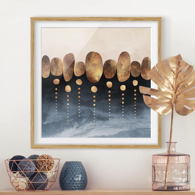 Póster enmarcado - Astratte Golden Stones Dimensión LxA: 20cm x 20cm, Marco: Roble
Póster enmarcado - Astratte Golden Stones Dimensión LxA: 20cm x 20cm, Marco: Roble